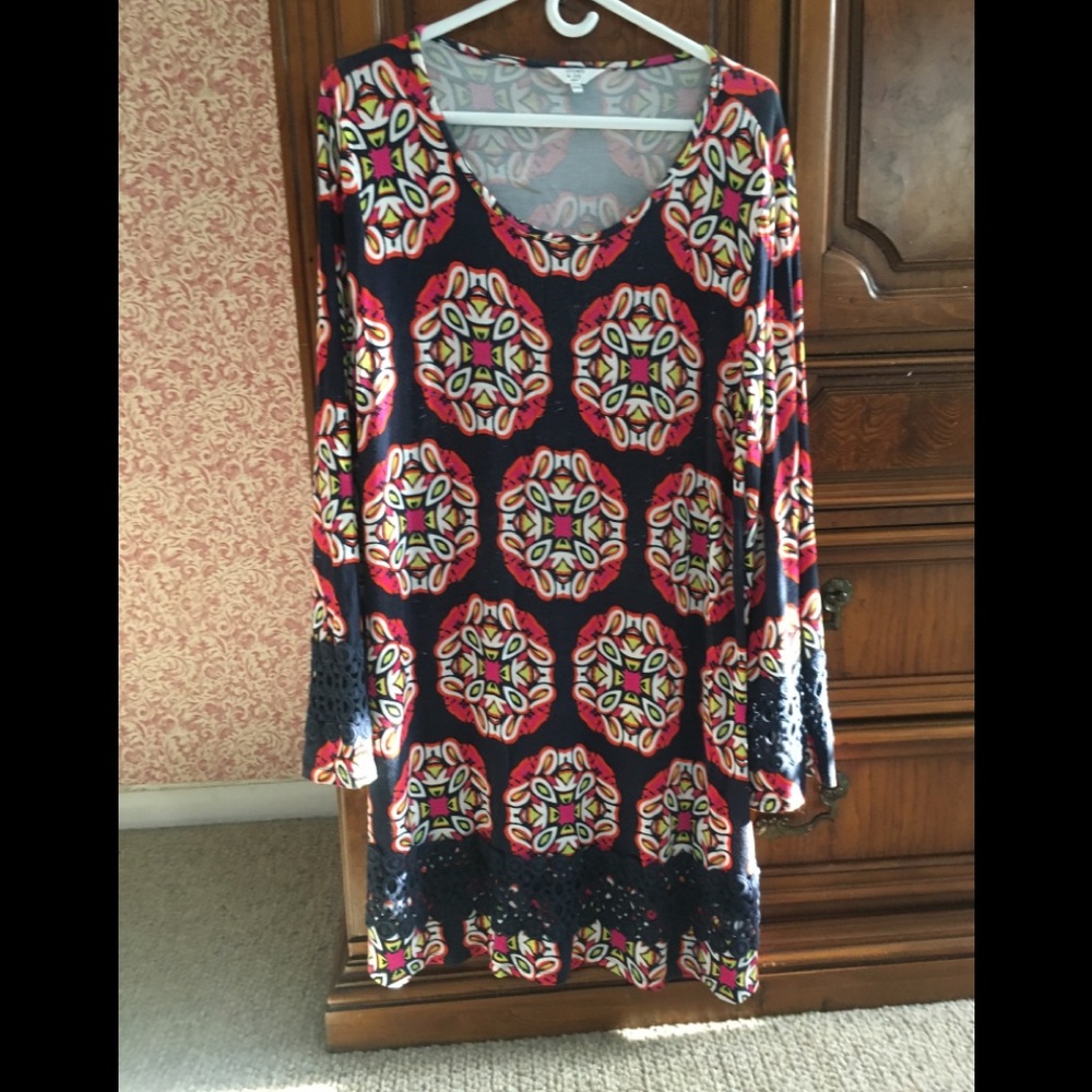 Colorful, loose, dress